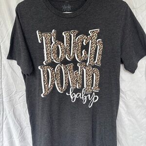 Gray Touchdown Baby Graphic Tee